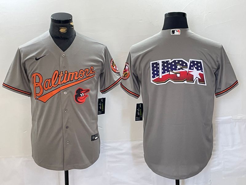 Men Baltimore Orioles Blank Grey Game 2024 Nike MLB Jersey style 4